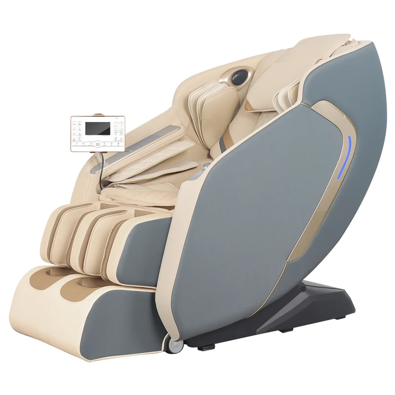 Luxury Leisure SL Track Vibrating Compression Massage Chair for Stress Relief and Relaxation