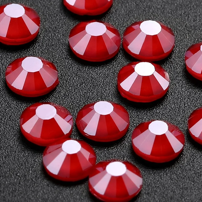 Factory Direct Sale Loose Flatback Hotfix Stones SS6/SS8/SS10/SS12/SS16/SS30 Royal Red Color Crystal Rhinestone Flat Back Stones