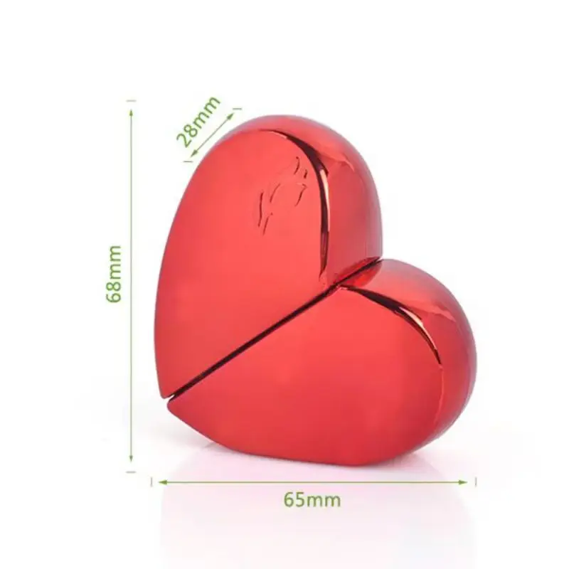 Heart Shaped Glass Perfume Spray Bottle 25ml 50ml Luxury Empty Perfume Bottles