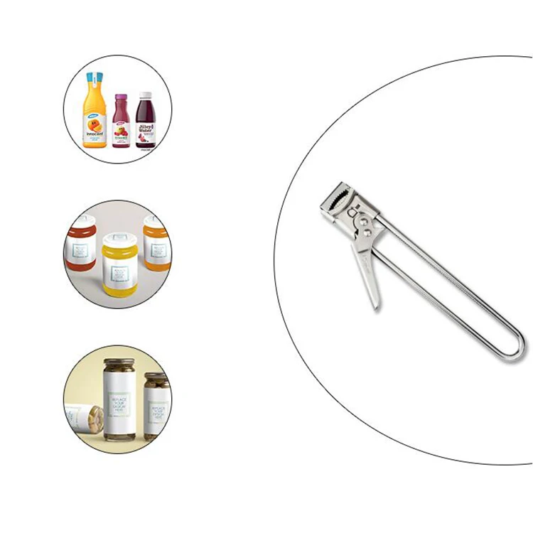 Kitchen Gadget Multifunction Plain Bottle Opener Stainless Steel Easy Opener Adjustable Can Opener
