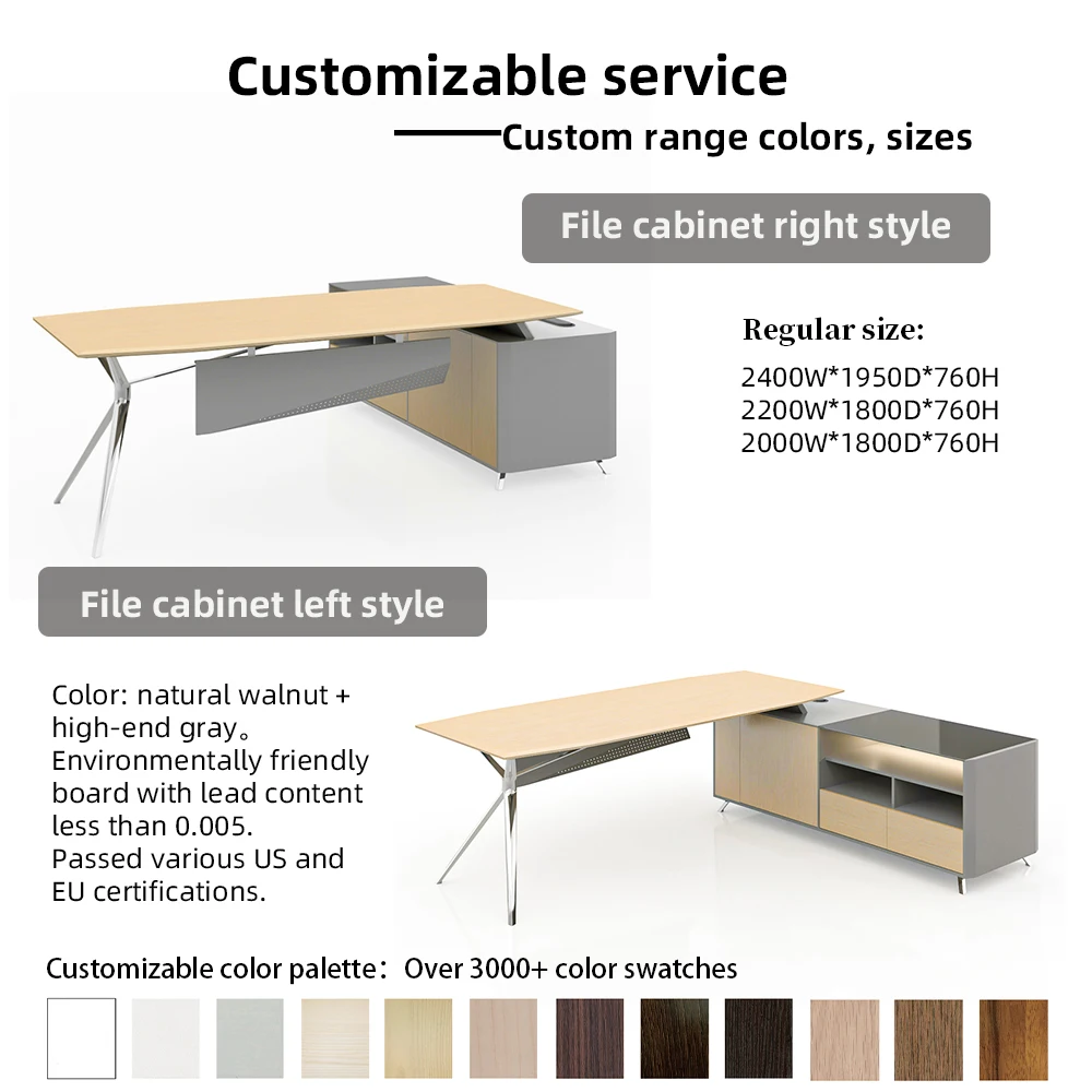 Hot Selling Desk Office Minimalist Modern Manager CEO Desk Luxury Computer Small Executive Desk Supervisor Position