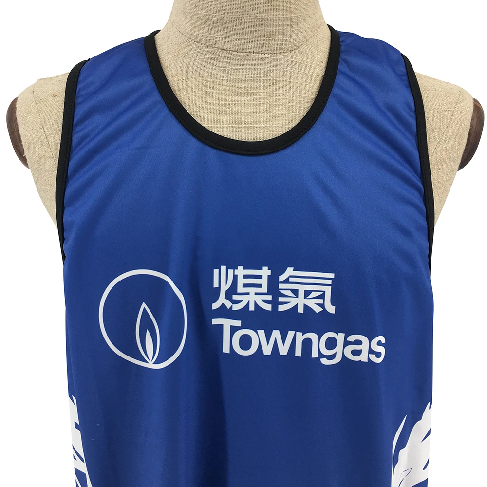 New Style Super September Comfortable Reflective Printing 100% Polyester sleeveless quick dry blue vest for Ladies