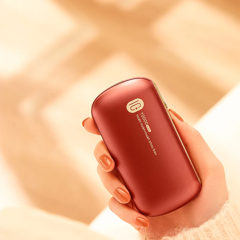 Electric Body Hand Warmer Rechargeable Pocket Hand Warmer Mobile Power Bank Portable Mini Warm Hands Power Bank