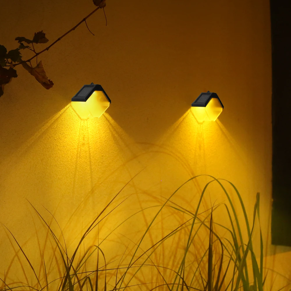 China factory Solar Lights Outdoor Garden Warm and RGB Light Waterproof Atmosphere light for garden yard
