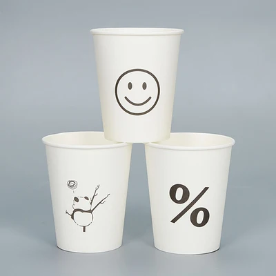 Low MOQ  Food Grade PE Coated Raw Material Paper Cups Custom Printed Paper Logo Cup For Business