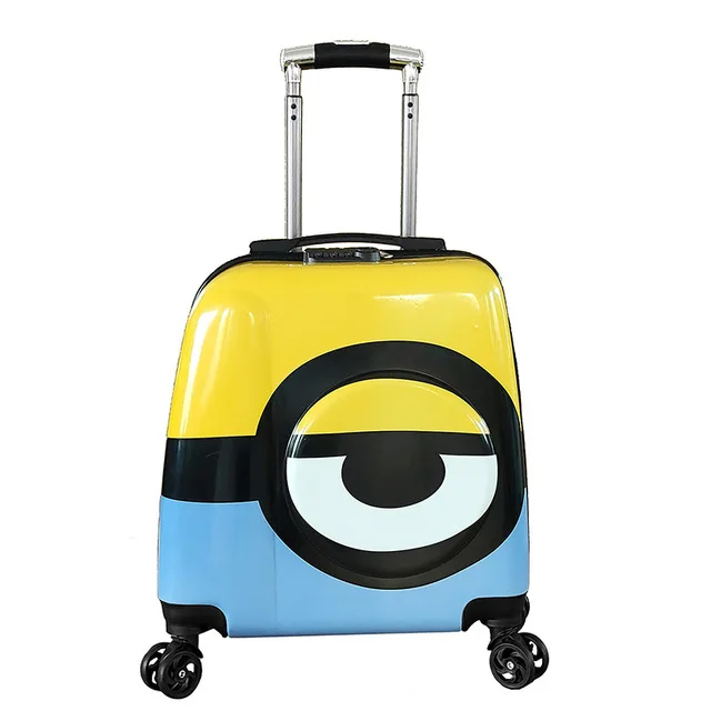 Amazon Hot Sale Custom Design Kids Suitcase Travel Luggage Children Trolley School Bag Travel Smart Luggage Wheeled Suitcases
