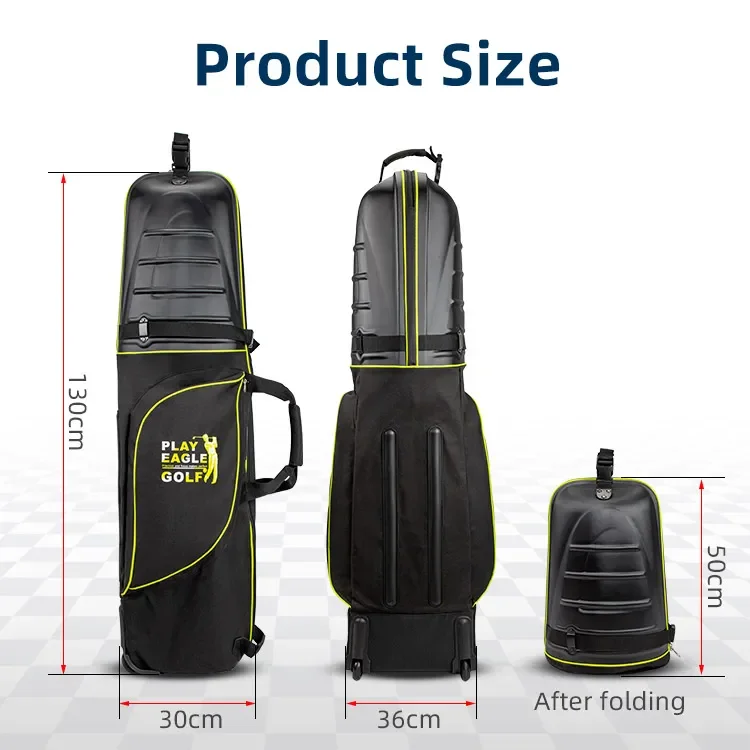 Golf Hard Case Air bag cover with wheels Shockproof Aviation Bag  Portable Folding Golf Travel Bag