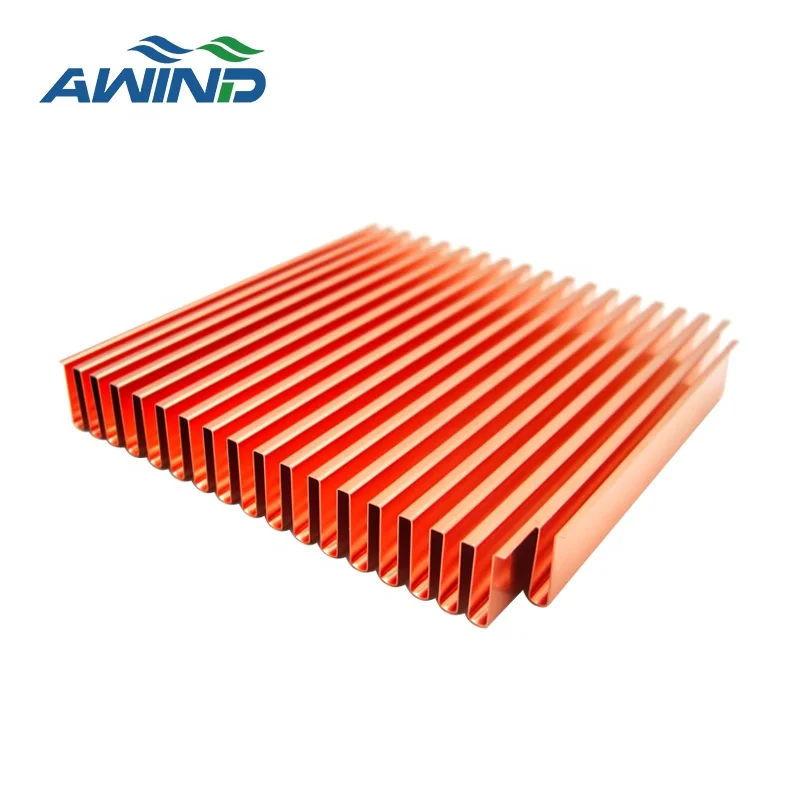 High Power 300watt 500w Shenzhen Pure Copper Heatsink Plate Flexible Folded Fin Heat Sink for LED Strip Light 300mm