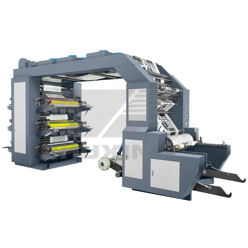 High Speed YT 61000S Six Color Flexographic Printing Machine For Plastic Film Paper Non Woven Bag