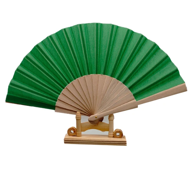  Персонализированные ручные вентиляторы для foldinga по запросу клиента с деревянными ребрами