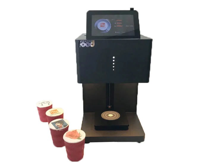 Wifi coffee printer equipped with tablet fashion appearance and small size is the best choice for consumers