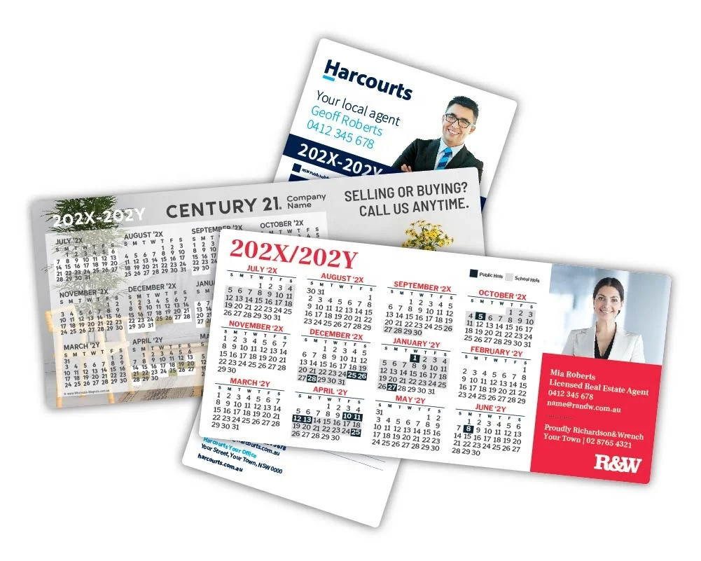 A5 size house shaped magnetic paper fridge calendar