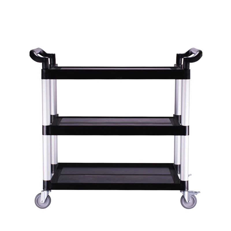 Customized 3 Tiers Restaurant And Hotel Multifunction Utility Carts/tool trolleys/food service hand carts