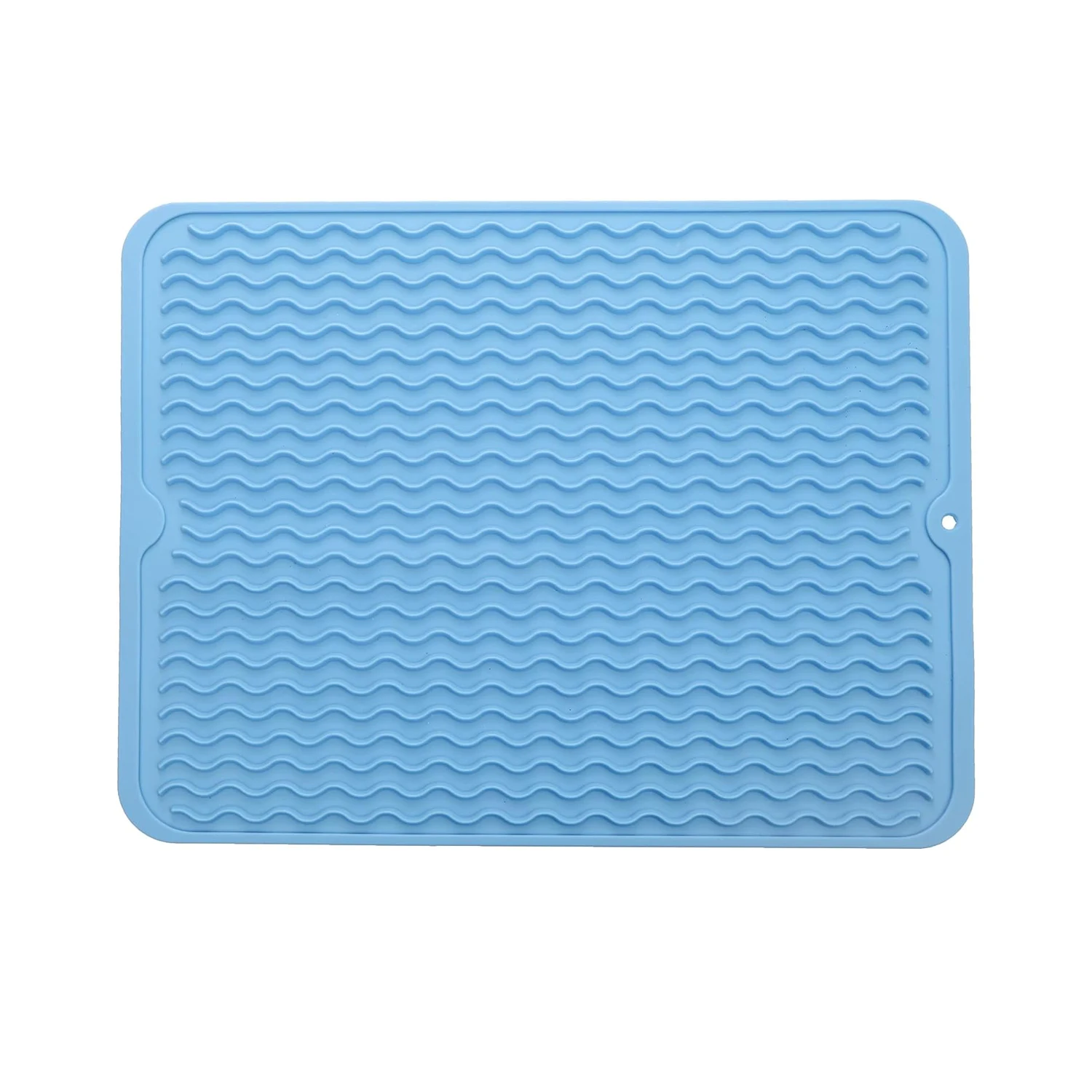 Silicone Dish Drying Mat for Multiple Usage Easy clean Eco-friendly Heat-resistant Silicone Mat for Kitchen Counter or