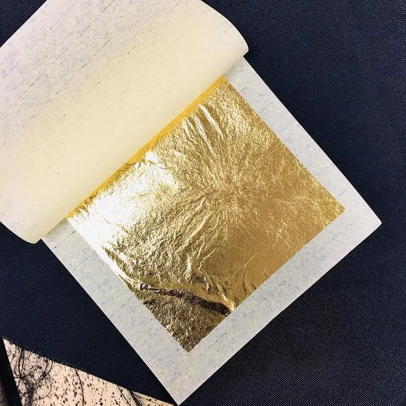 
10.9*10.9cm 23K genuine gold leaf for furniture home buddha decor 