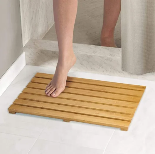 Bamboo Spa Relaxation Shower Mat Eco-friendly Bamboo Bath Mat