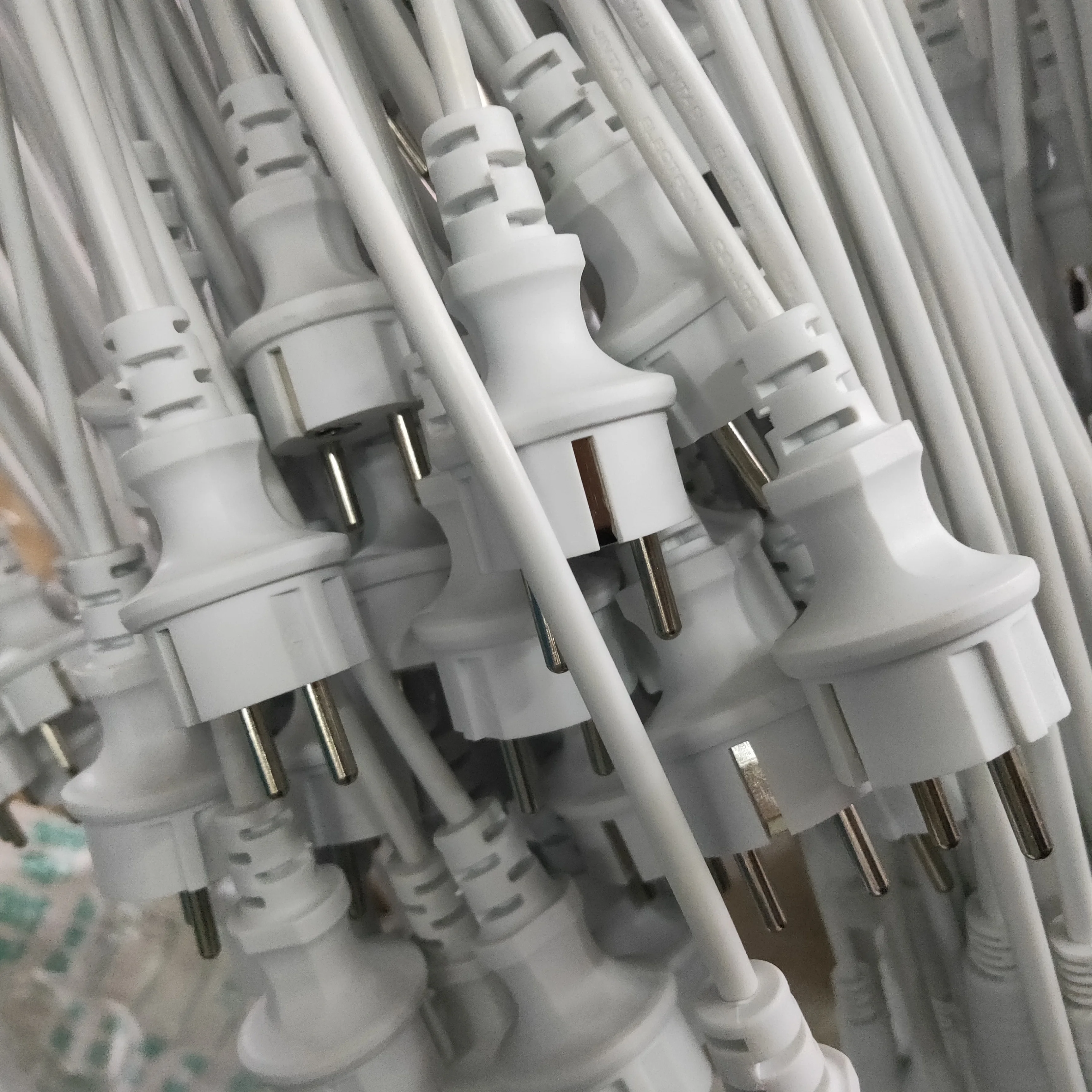 
Nema 5 15P 3Pin Waterproof PC Electric Cable PVC Insulated European EU AC Power Cord 