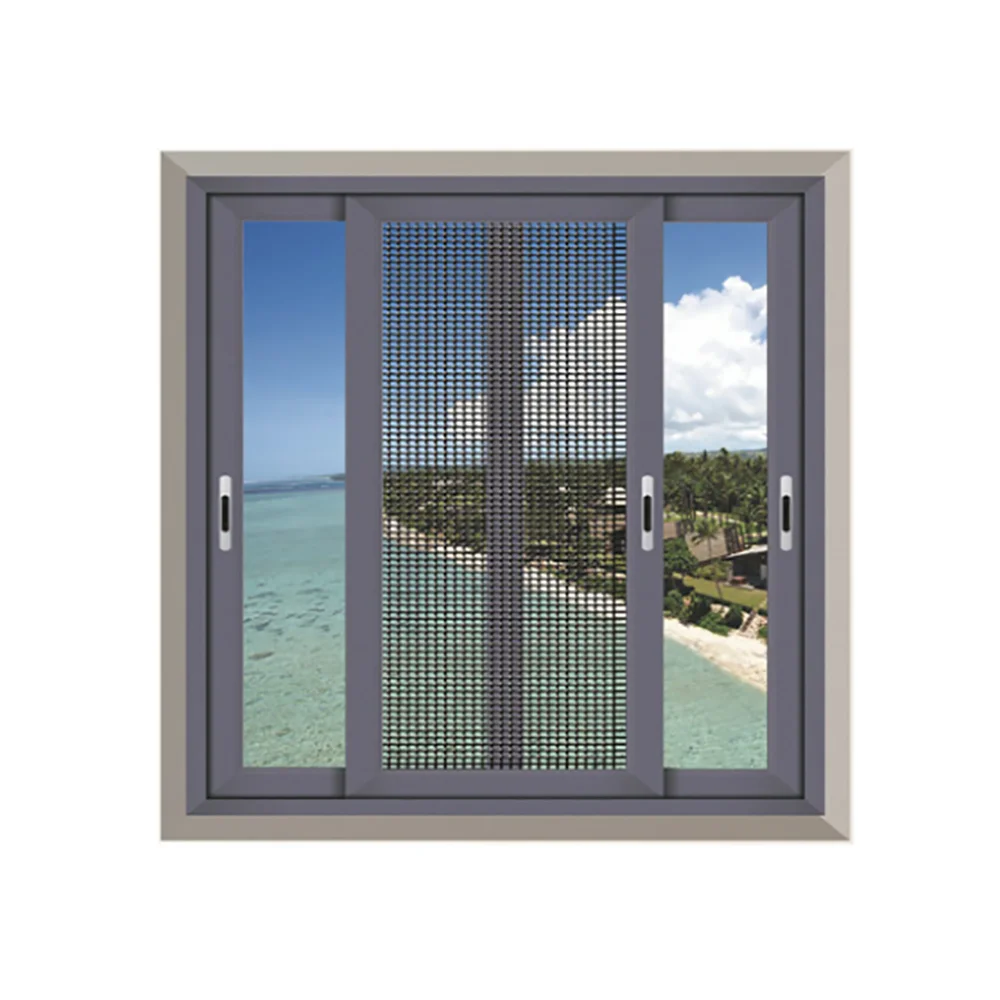 Hot Sale with Stainless Steel Security Mesh Screen Glass Sliding Window