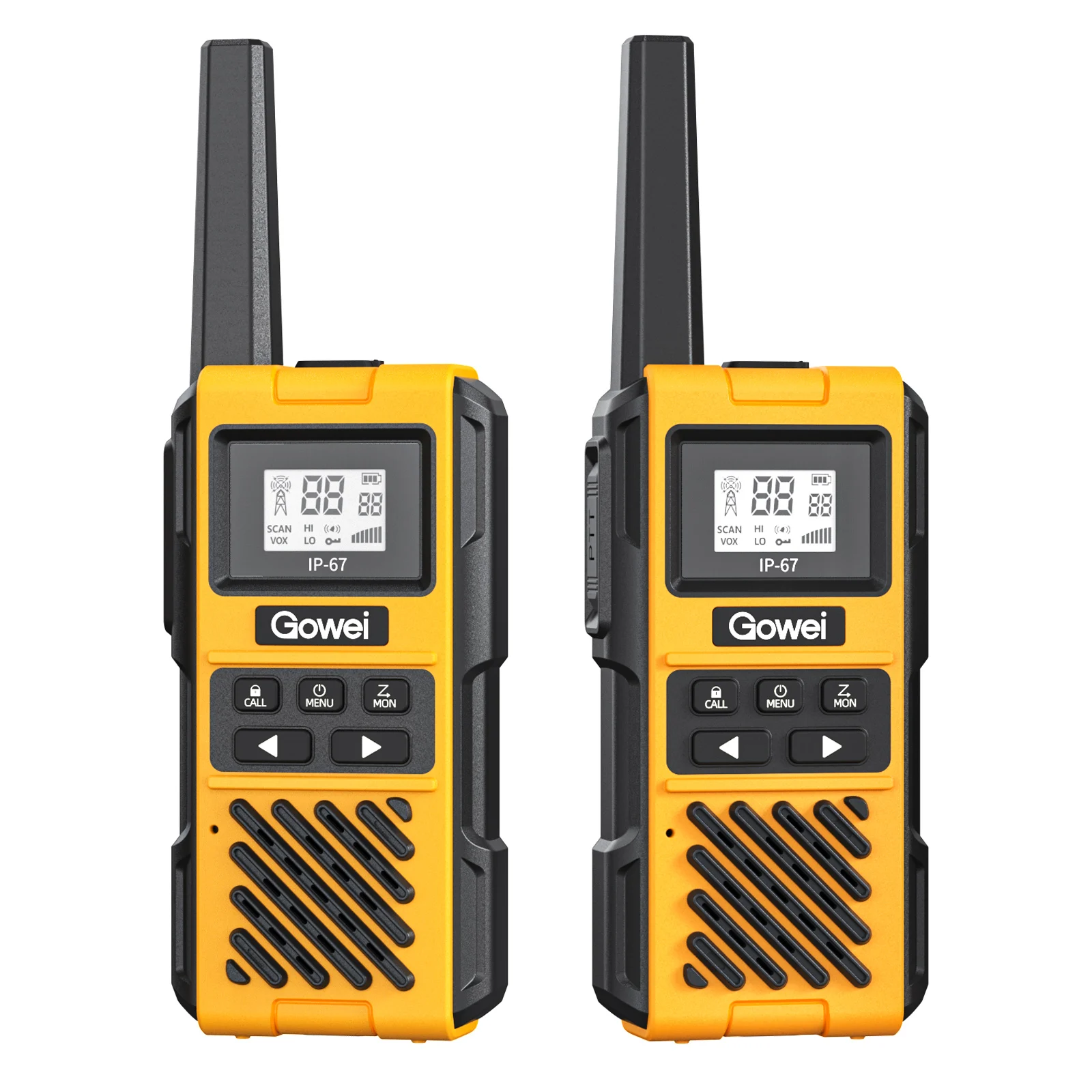 Two Way Radio G1PRO UHF Walkie Talkie with Charger, Hands Free, Long Range Walkie Talkie IP67
