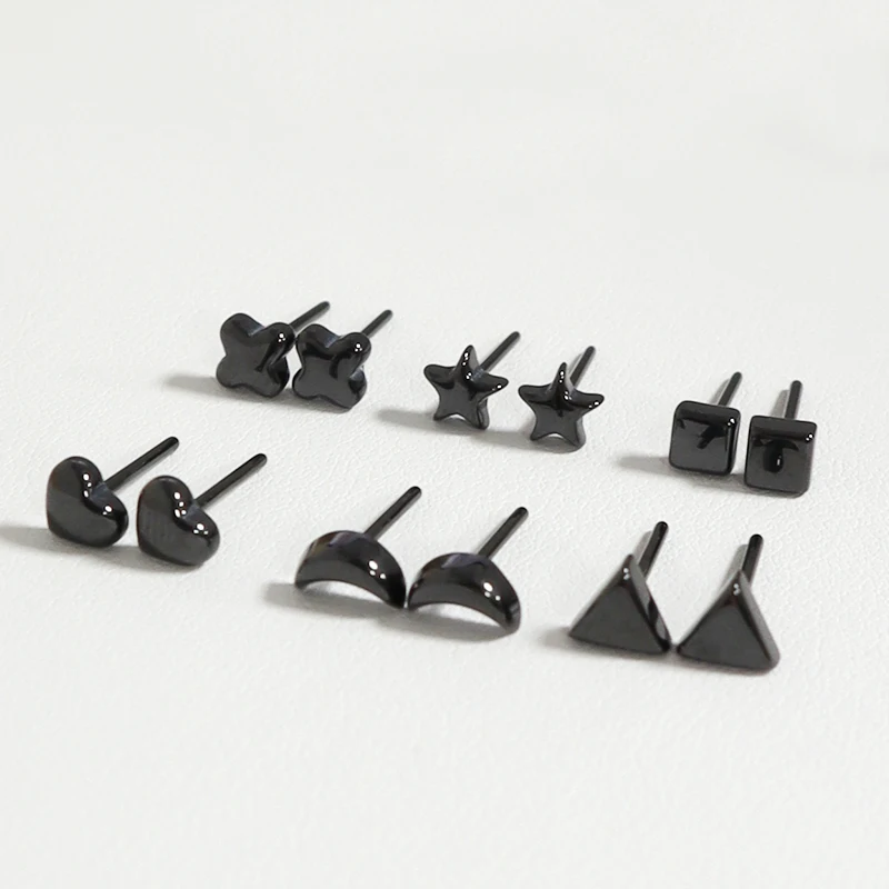 Ceramic Ear Pins Bio All-Ceramic Ear Studs Candy Color Anti-Blocking Ear Sticks Cross Border Manufacturer Body Piercing Jewelry