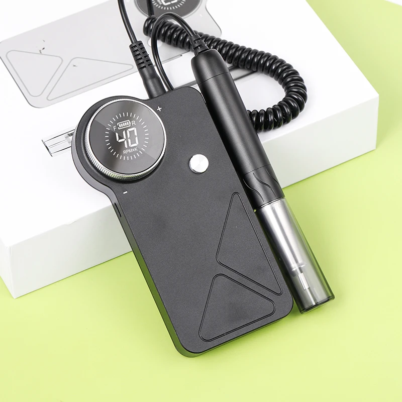 2024 Professional Salon Nail Polisher Pedicure Machine Nail Drill 40000 rpm Rechargeable Portable Strong Custom Efile Nail Drill