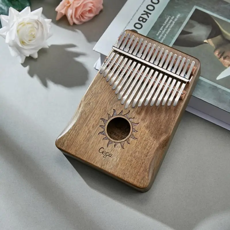 free sample instrumentos musicales cega acacia mini 17keys kalimba musical instrument