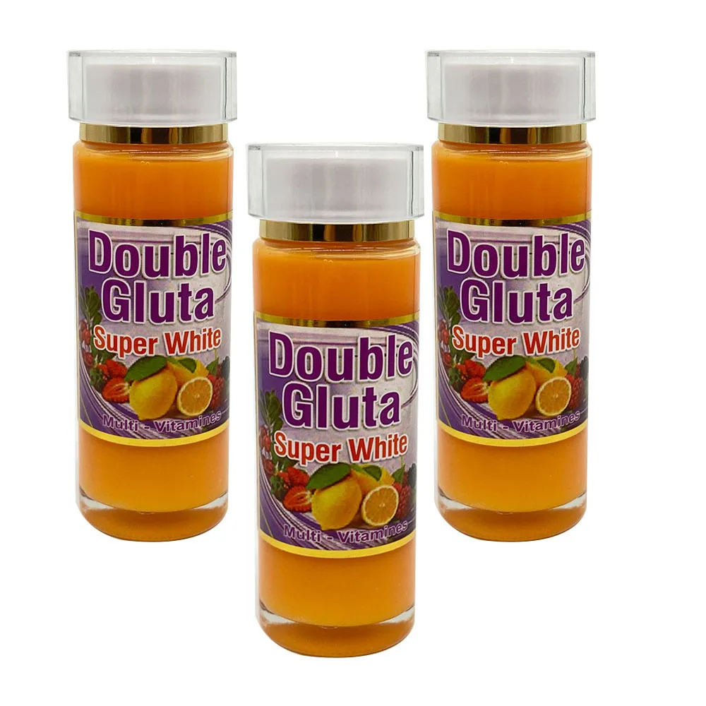Double Gluta Super Natural White Multi-Vitamines Serum for Anti Tache,Anti Viellissement Eclaircissant 120ml