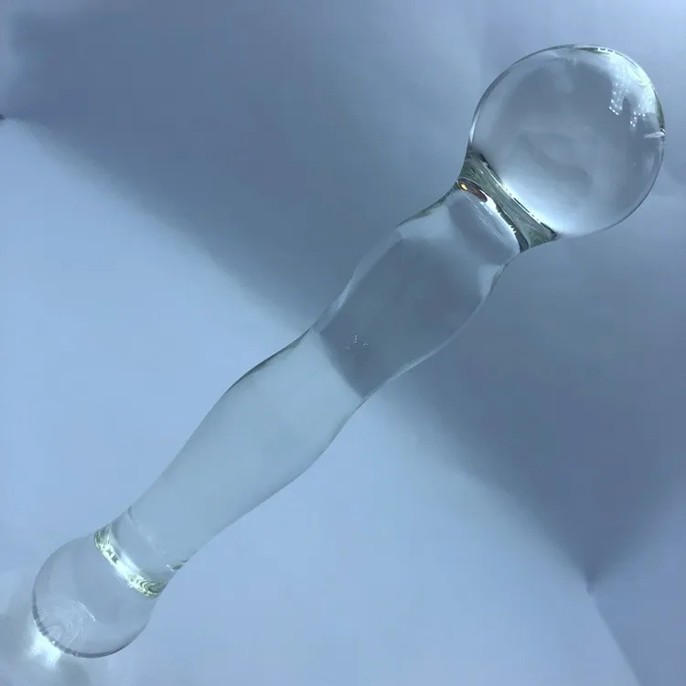 2022 LvCong wholesale large transparent Crystal double glass anal dildo