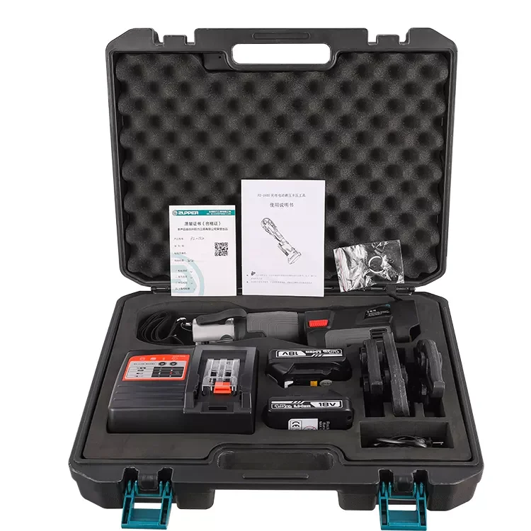 PZ-1930 Gas Plumbing Stainless Steel Hvac Pex Hydraulic Crimping Tool Battery Powered Pro Copper Pipe Press Fitting Tool