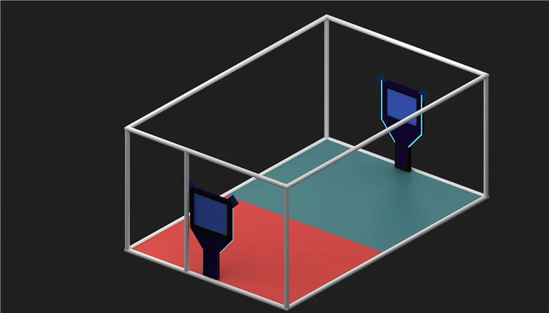 commercial trampoline with interactive game wall indoor playground with enclosure small trampoline park