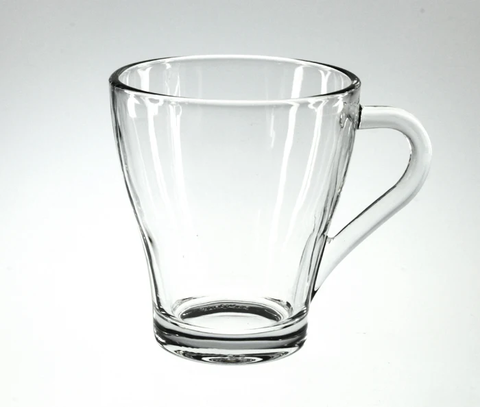 8.8oz 250ml transparent classic glass coffee cup sublimation blank glass coffee mug insulated glass cup with handle grip