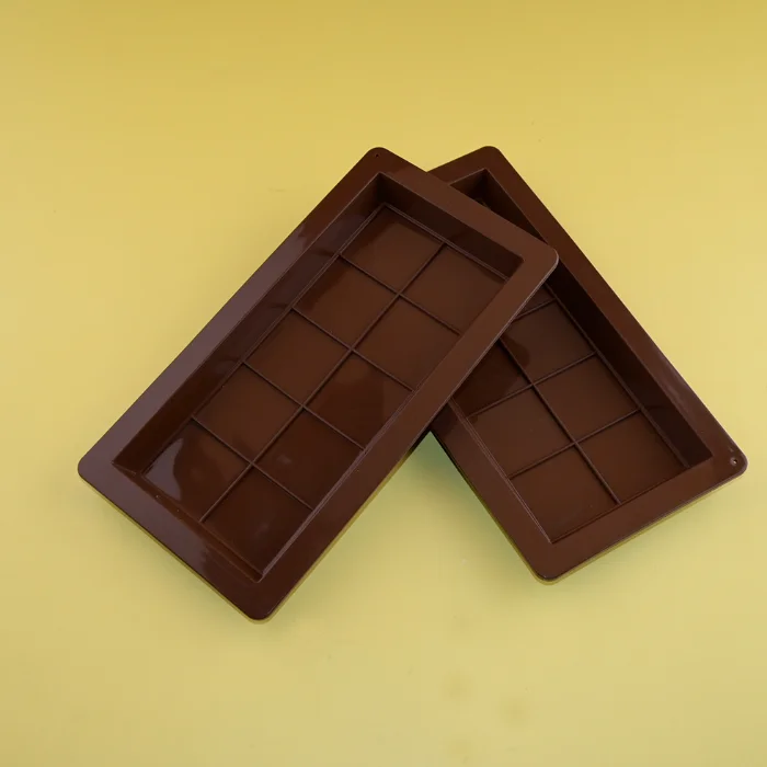 Rectangle Chocolate Bar Molds Silicone Bar Break Apart Wax Melt Mould Easy Release Handmade Gift