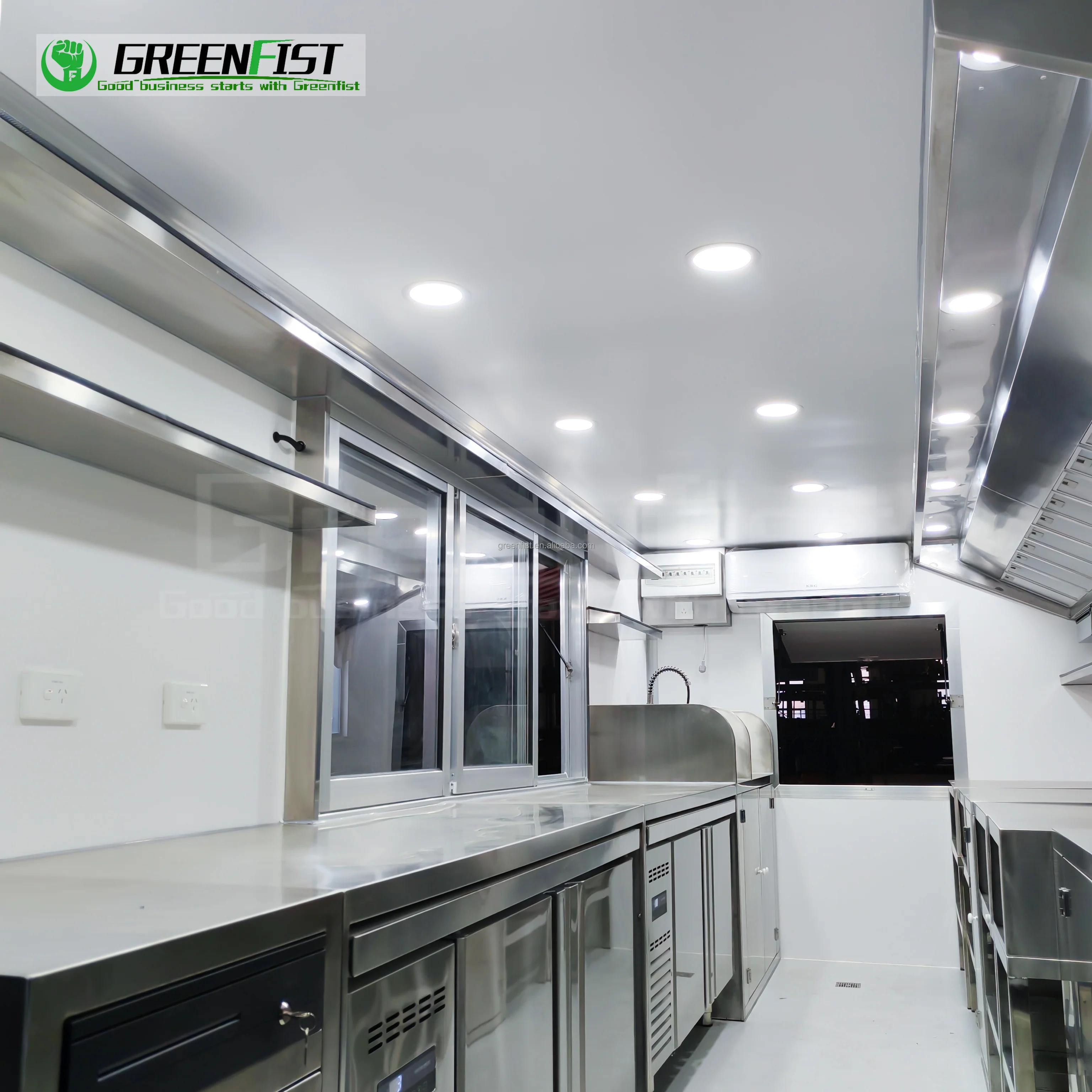 16ft mobile black mini catering canteen smoothie concession trailers mobile chip vans