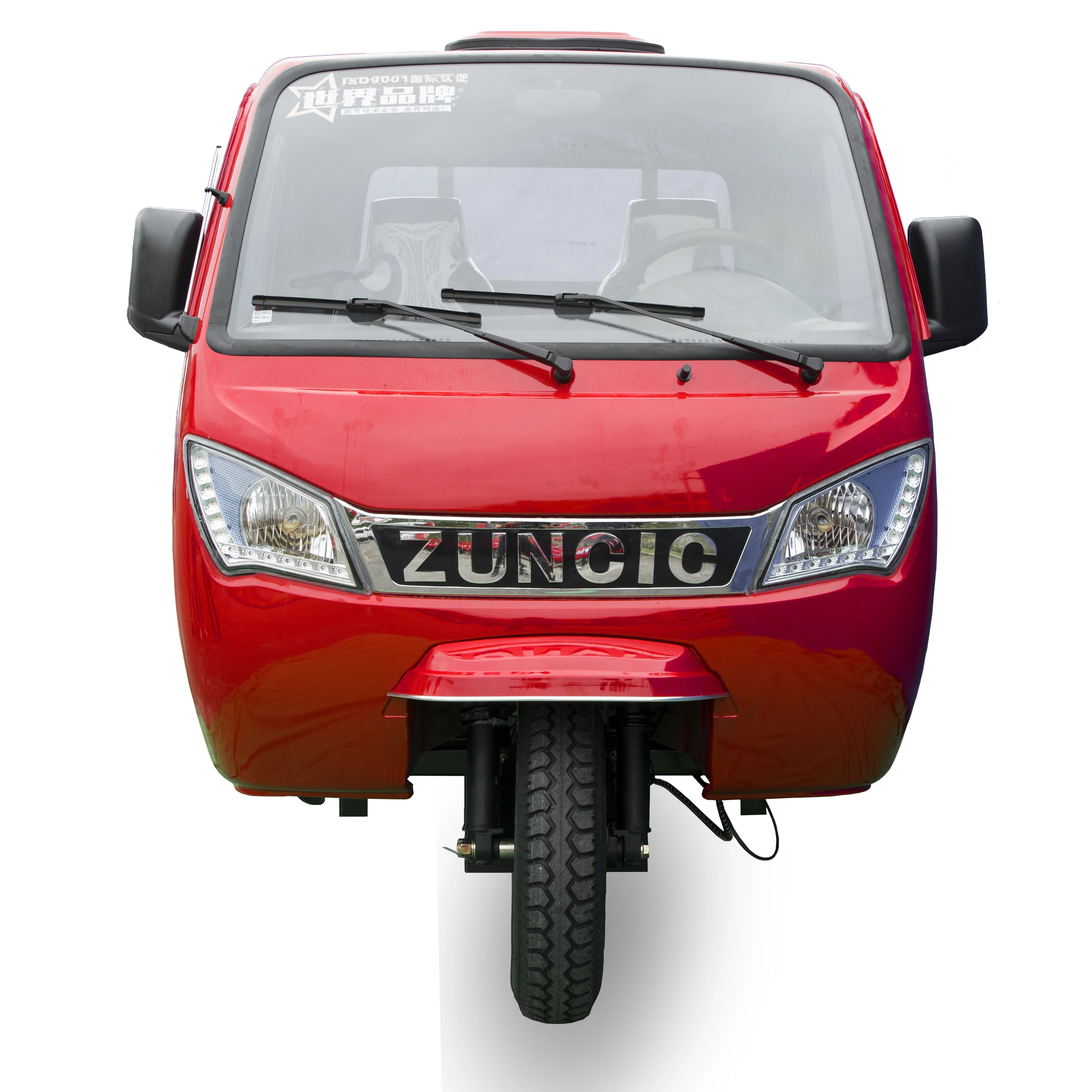 Gasoline tricycle semi-enclosed tricycle for adult