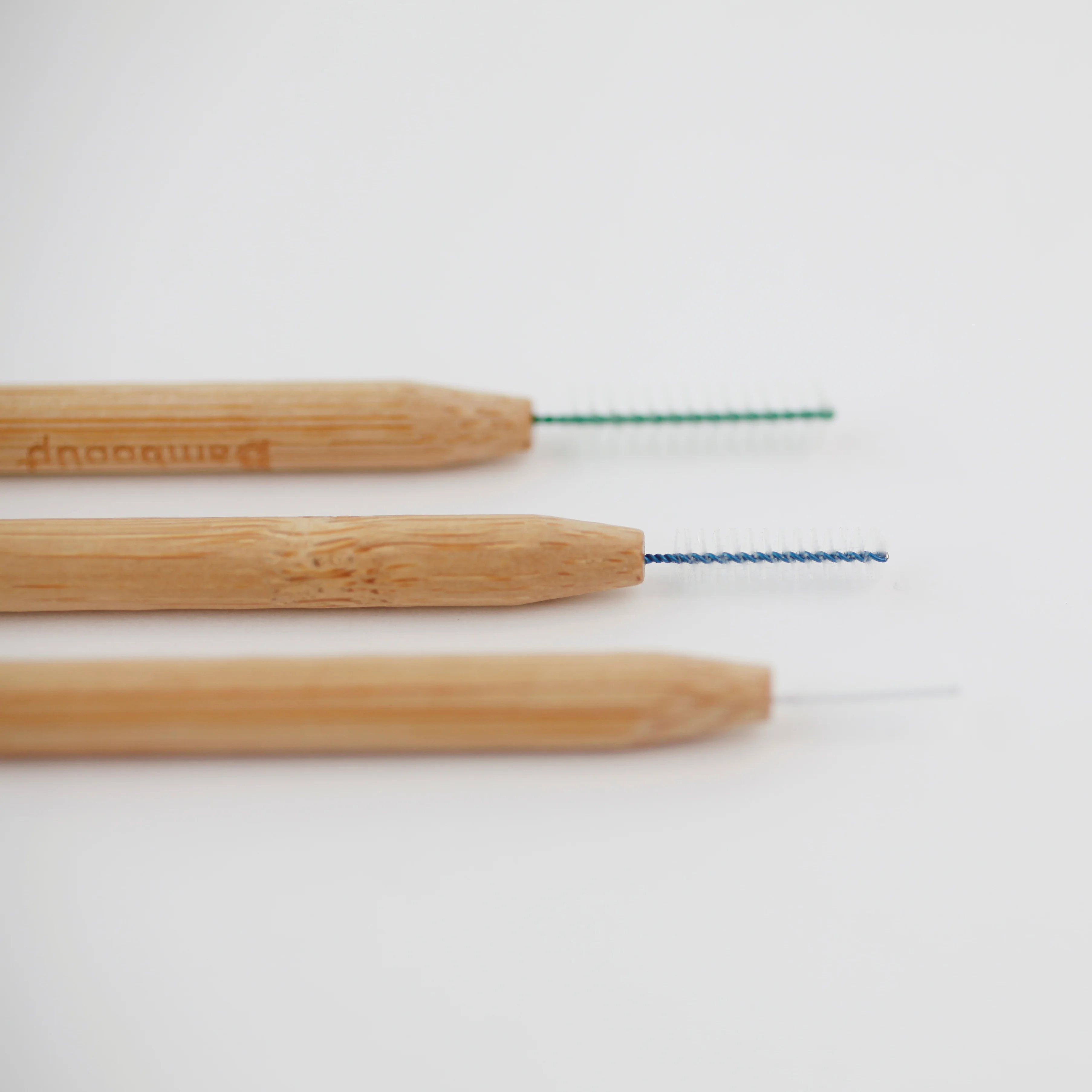 Wholesale eco friendly biodegradable tepe interdental brushes with custom logo bamboo interdental space brush