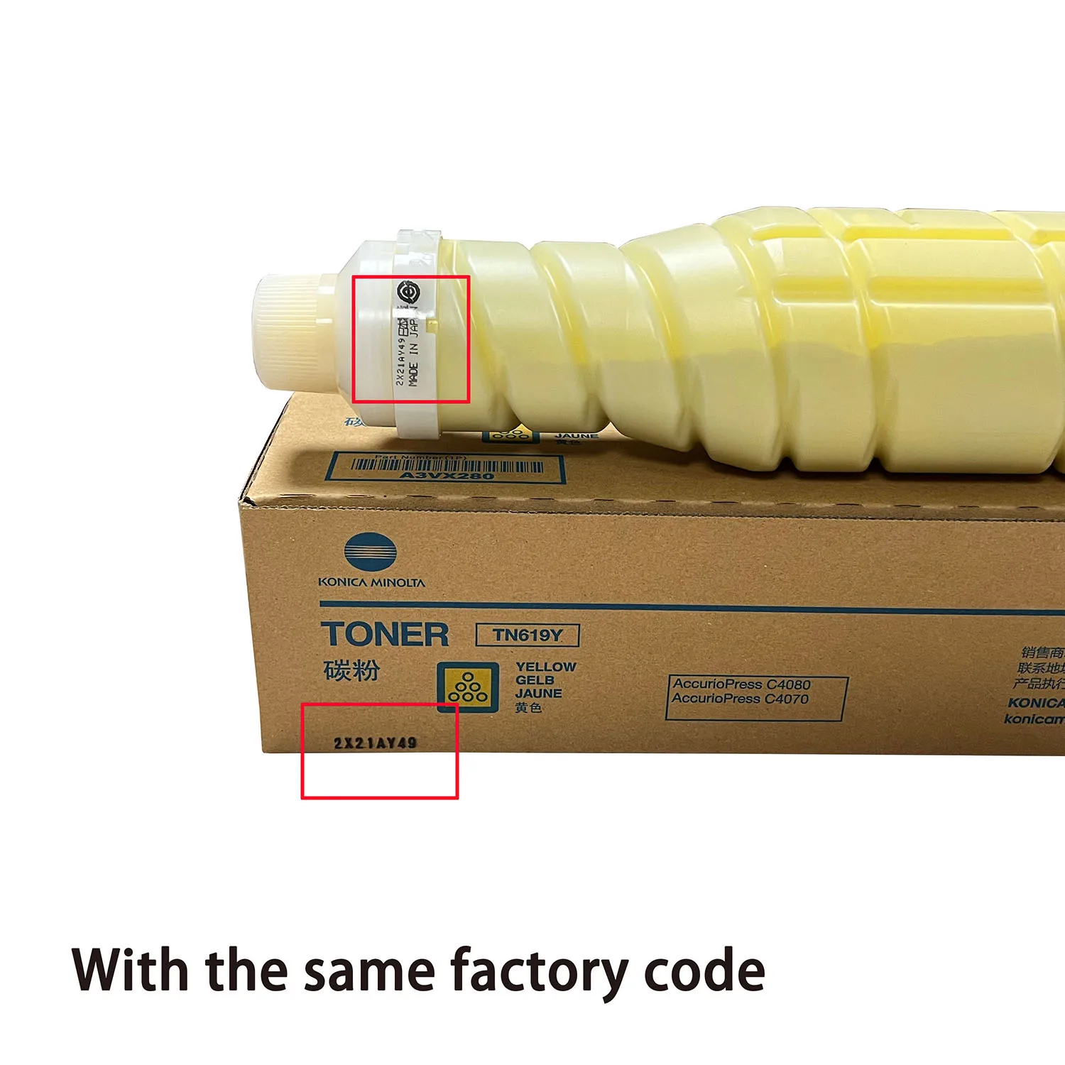 A3VX180/280/380/480 for AccurioPress C4070 C4080 Konica Minolta TN619 toner original