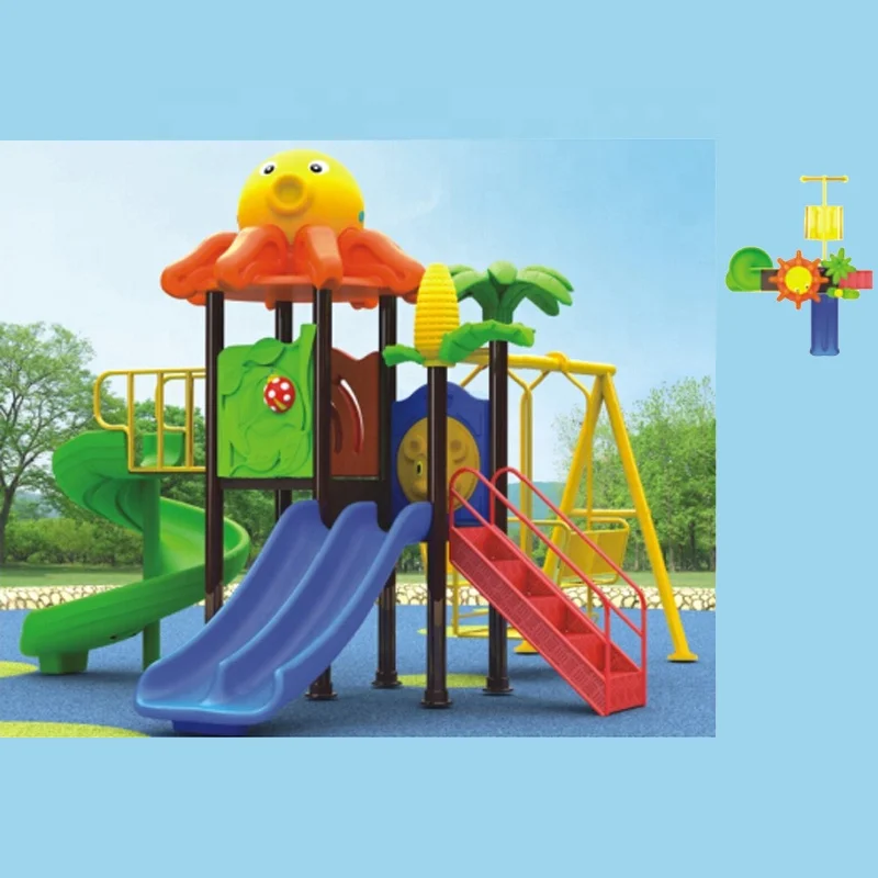New style kids plastic slide equipment outdoor playground