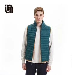 Man Winter Puffer Vest , Wholesale Quilted Puffer Vest
