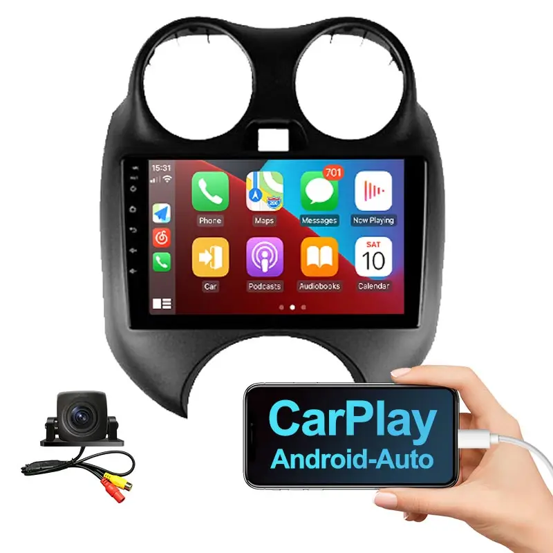 Car Radio Android 10.0 QLED Screen For Nissan March 2013-2020 Auto Stereo Multimedia Video Player Navigation GPS Carplay No 2din