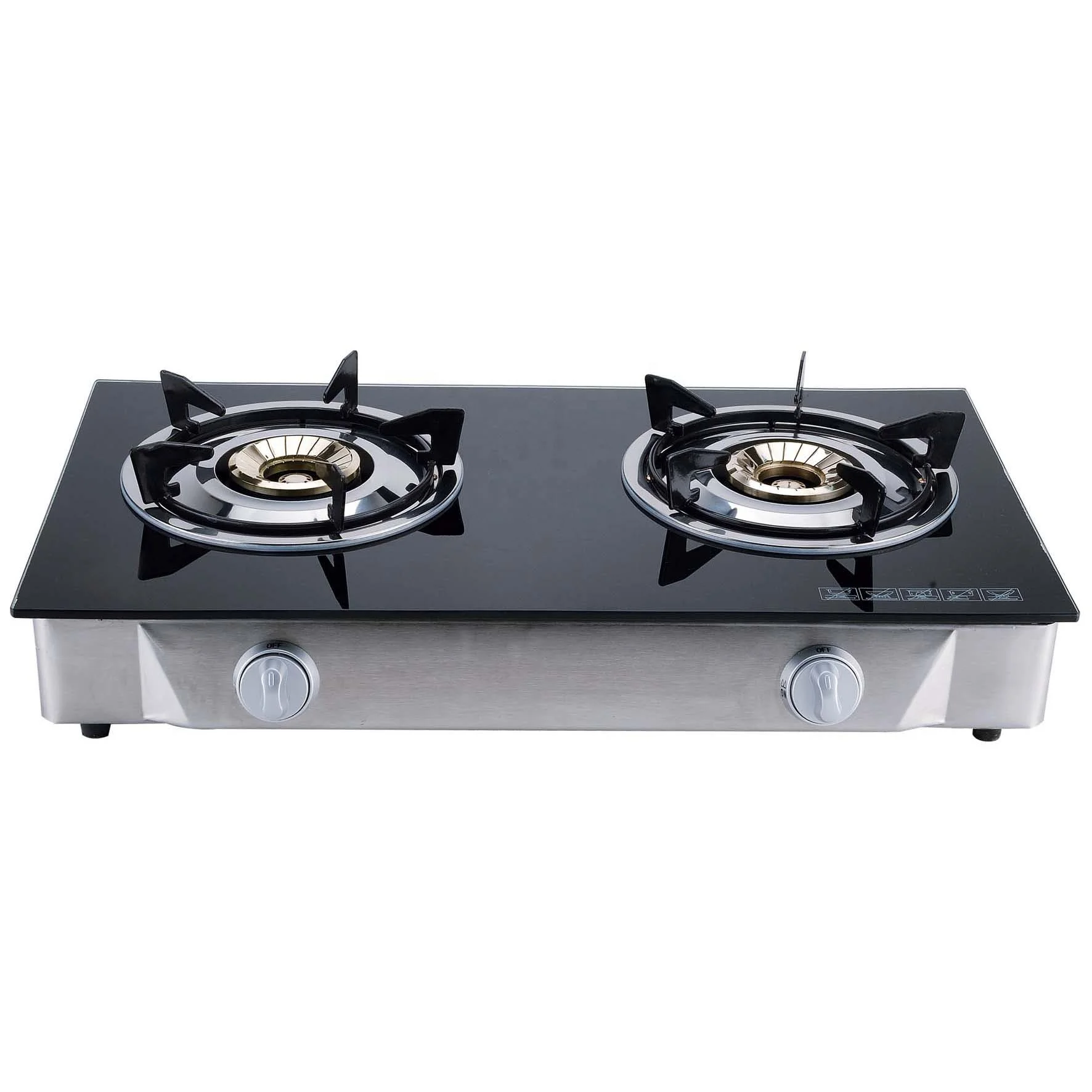 Factory wholesale double burner gas stove for home use  DGC-202HG