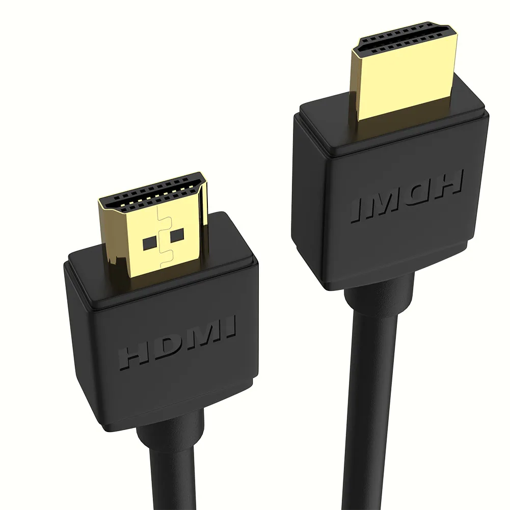 Free Sample  HDMI Male to HDMI Male Cable 4K 60Hz Ultra thin hdmi cable with Gold Plated OD 3.0mm