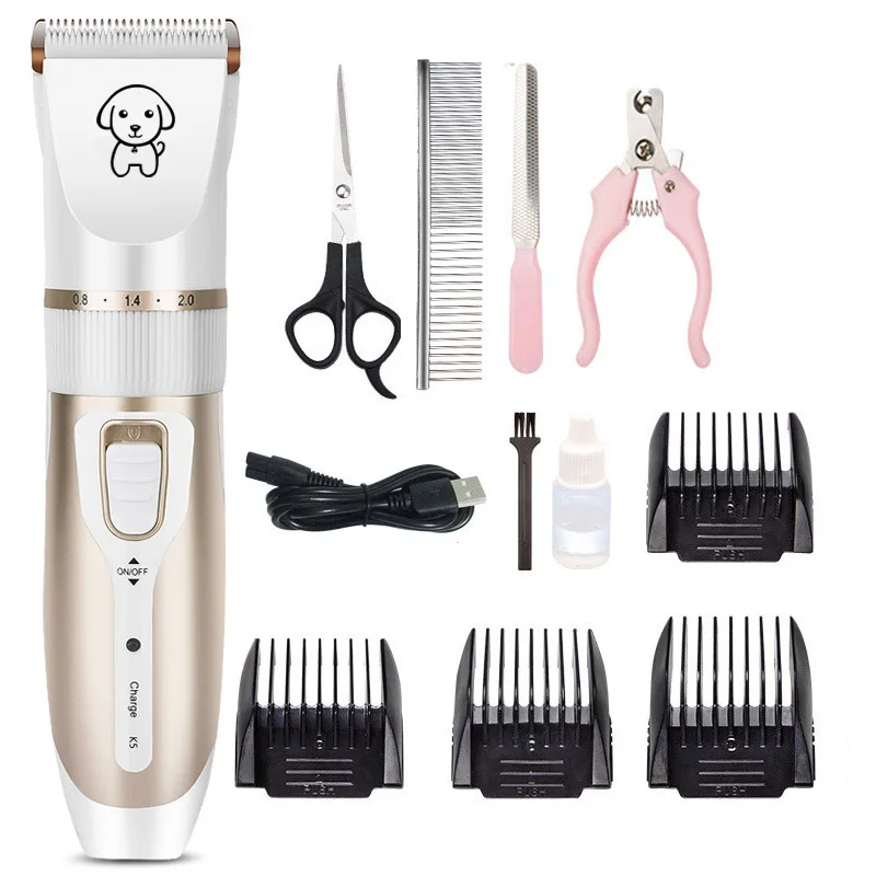 ZMaker Professional Pet Dog Cat Hair Clipper Rechargeable Beauty Electric Trimmer Electric Shaver Set
