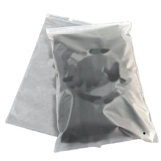 CPE слайдер Ziplock упаковка для одежды матовые пользовательские Zip печать пластиковые пакеты сумка на молнии