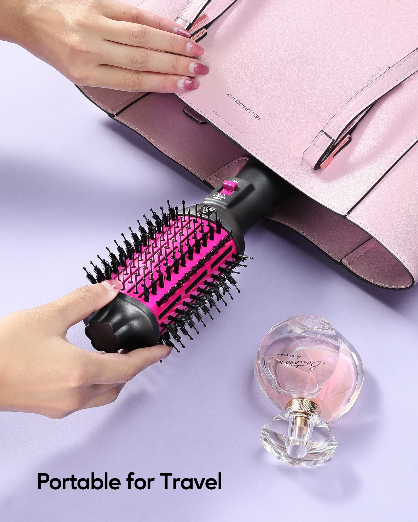 Salon One Step Volume Hair Styler Brush Blow Dryer 1000w Hot Air Brush Electric Blow One Step Hair Dryer Brush Popular Black OEM