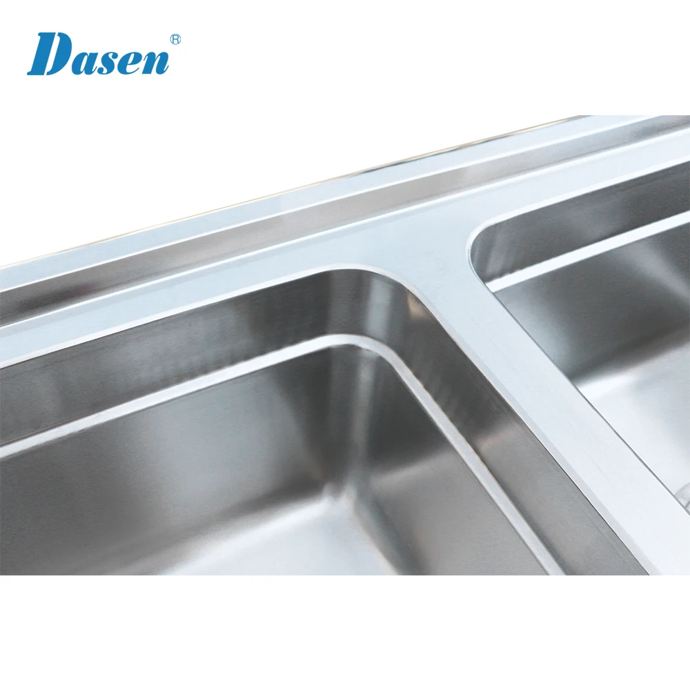 Factory Odm Oem Double Bowls Top Mount  Laundry Drop In Milano Italian Kitchen Sink With Washboard