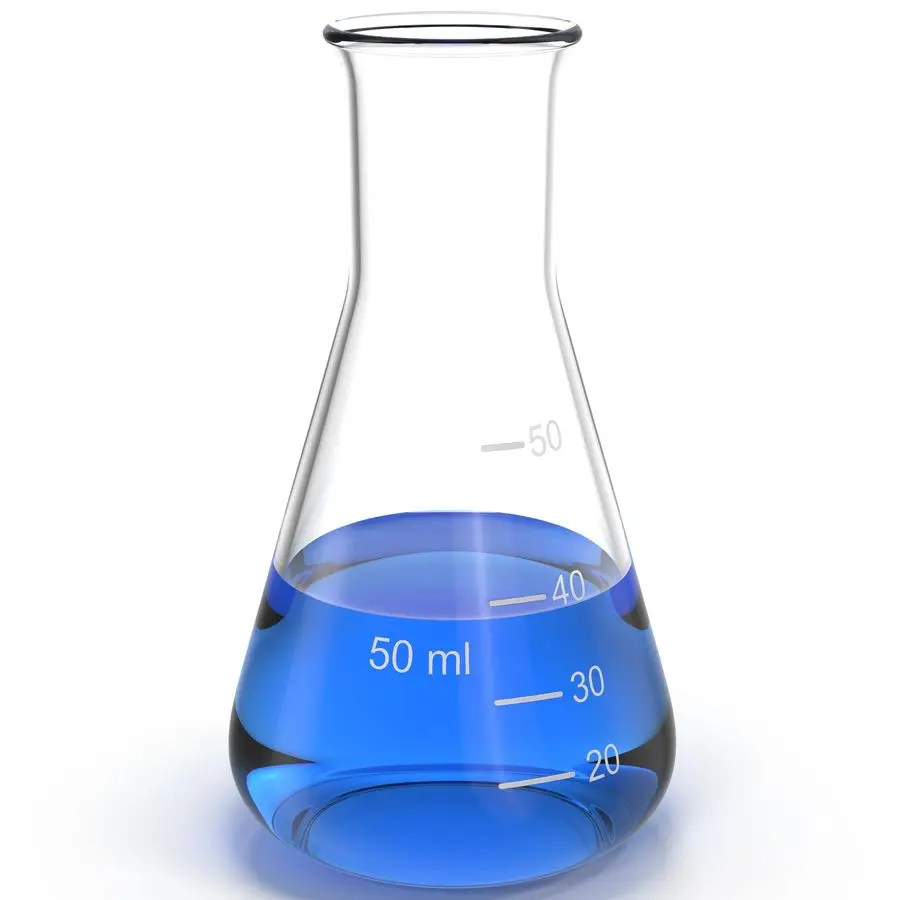 High Quality Laboratory Wide Mouth 5ml 10ml 50ml 100ml 500ml 1000ml 2L Erlenmeyer Flask