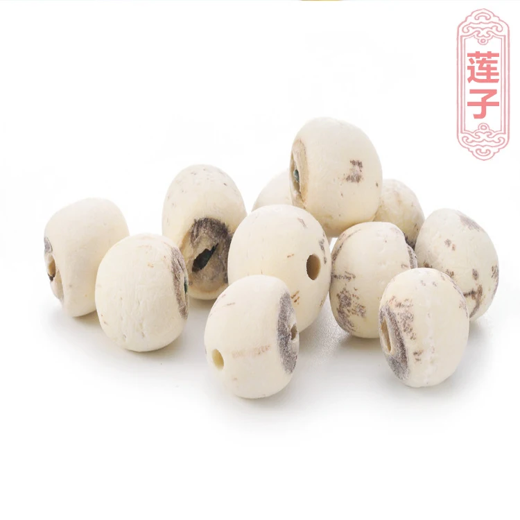 Huaran Source Medicinal Materials Wholesale Porridge Soup Materials Dried Red and White Whole Lotus Seeds for eating