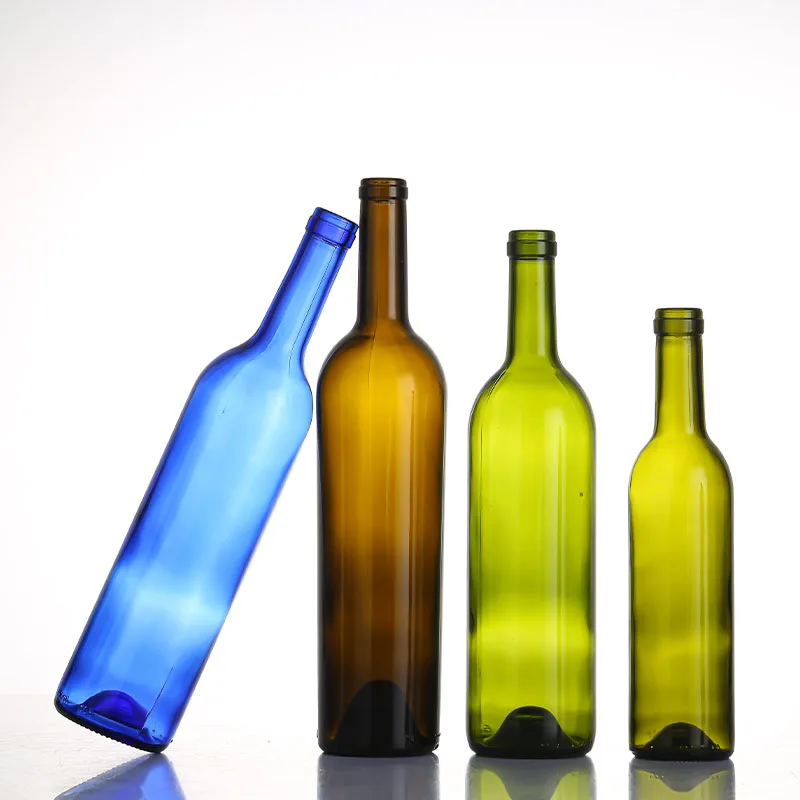 Matte multi color large capacity red wine glass bottle