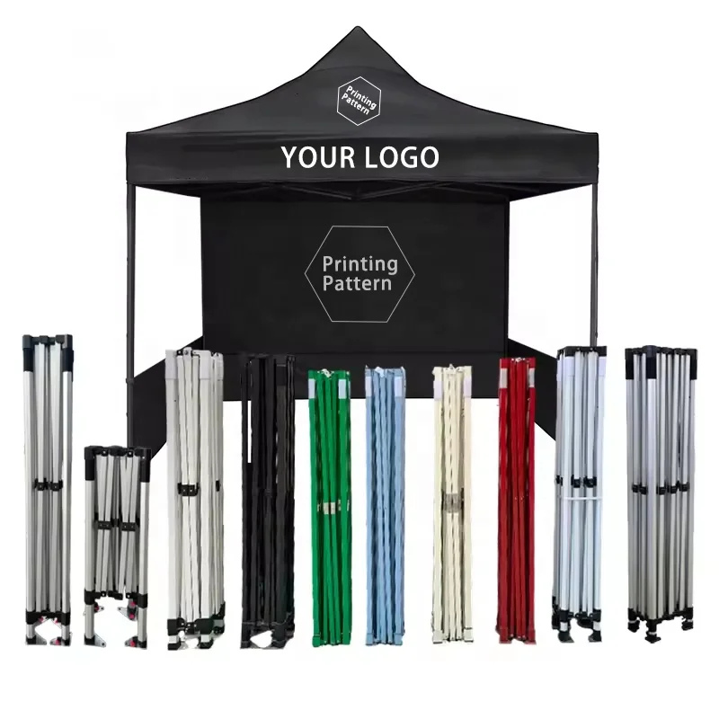 Custom Size Premium Outdoor Tents for Motor Racing Event Competitive Trade Show Canopy with Flag