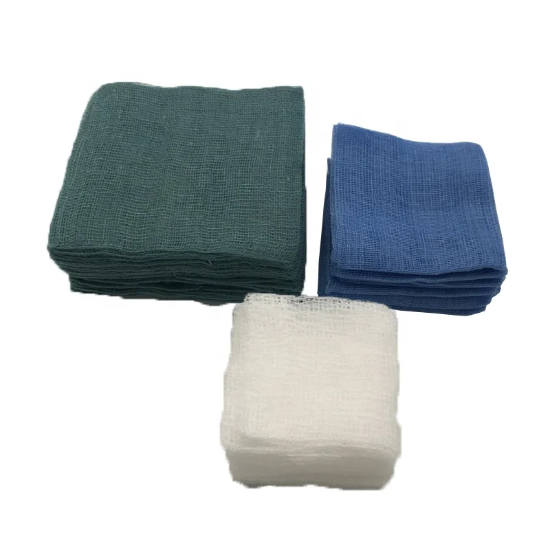 100% Cotton Medical Consumables Pre-Cut Absorbent First Aid Gauze Swab